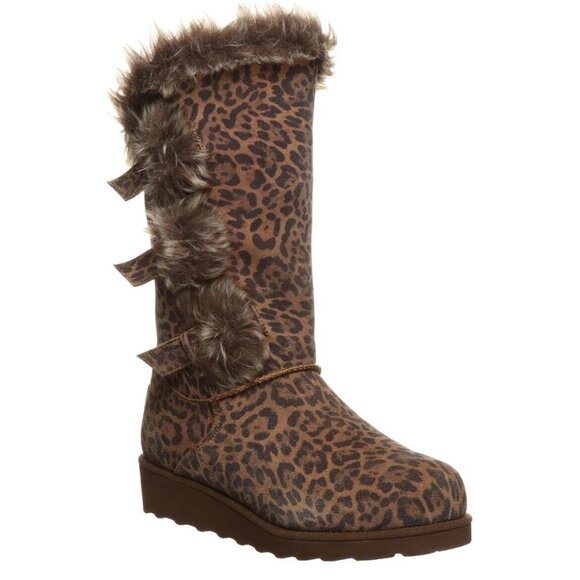 Bearpaw Genevieve Leopard Boot Womens 6 New - Picture 1 of 5